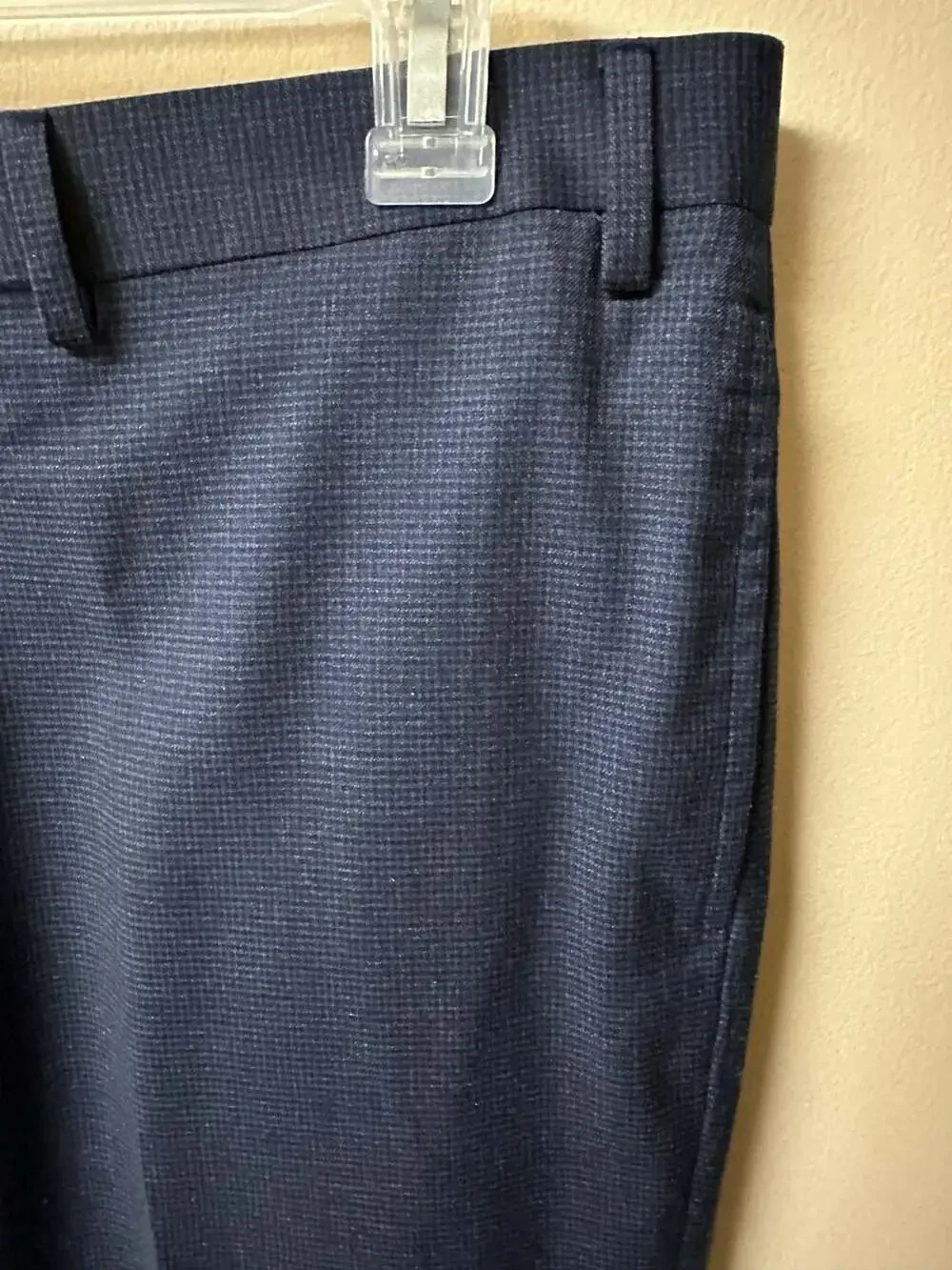 Ralph Lauren Slim Fit Blue Textured Dress Pants Size 38W x 32L